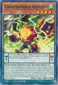 Gigathunder Giclops x3 BLVO-EN032 YuGiOh! Common - Picture 1 of 1