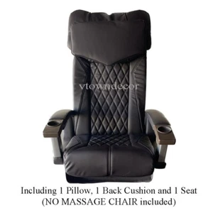 Leather Pad Set Upholstery for Massage Spa Pedicure Chair LX22 Espresso Color - Picture 1 of 2