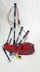 Traditional Great Highland Scottish Plain Black Bagpipes Rosewood Silver Mounts 
