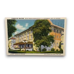 Vintage Royce Baths Hot Springs National Park Arkansas Brron Niemeyer Postcard - Picture 1 of 2