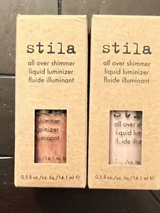 Stila All Over Shimmer PINK SHIMMER And Rose Gold Lot Of 2 - Picture 1 of 3