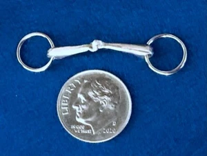 RDLC Small 1:6 Scale ENGLISH SNAFFLE BIT (for Marx Thunderbolt etc) - CAST METAL - Picture 1 of 6