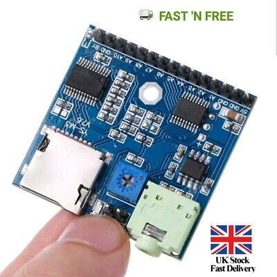 MP3 5V DC Voice Player Module SD/TF Voice Broadcast Trigger Player + 2 Ports • 11.99£