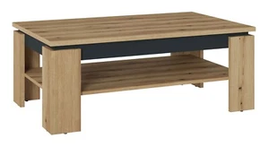 Couchtisch Wohnzimmertisch Sofatisch Beistelltisch grau 110 x 67 cm - Bild 1 von 3