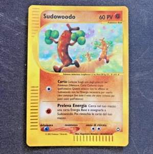 Pokemon Card Sudowoodo Holo H24/H32 Aquapolis ITA Italian Excellent EX - Picture 1 of 4