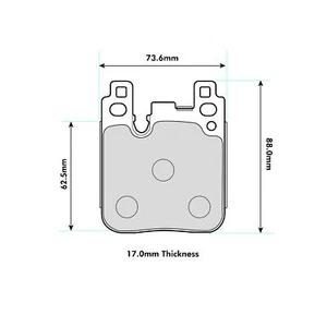 Mintex MRM1801 Rear Brake Pads For Various BMW Inc M2, M3, M4 (Brembo Caliper) - Afbeelding 1 van 2