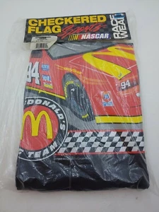 Vintage Nascar T-Shirt Bill Elliott Black McDonalds Racing Mens XL USA 1995 New - Picture 1 of 8