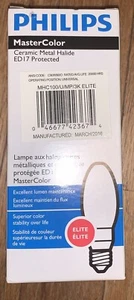 Philips MasterColor MHC100/U/M/3K Elite ED17 Medium Base Bulb - LOT OF 2 - Picture 1 of 2