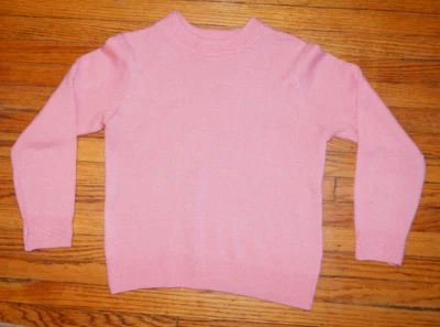 Vintage 90s Sweater Haband Women's Small Pink Knit Crew Neck Ski Cabin Winter - Image 1 of 4