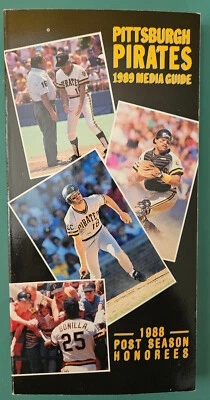 1989 Pittsburgh Pirates Media Guide - Bonds, Bonilla, Van Slyke - Image 1 of 3