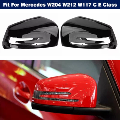 Tapa de cubierta de carcasa de espejo retrovisor lateral L+R para Mercedes W204 W212 W117 Clase C E Foto 1 de 4