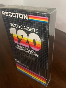 Recoton Blank VHS Cassette Ultra Color High Grade 120 Minutes - Picture 1 of 3