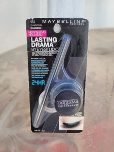 Maybelline EyeStudio Lasting Drama Charcoal Black Gel Eyeliner 954 - Picture 1 of 2