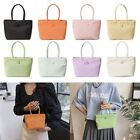Solid Color Tote Bag Nylon HandHold Bag Gift Handbag  Female Girl