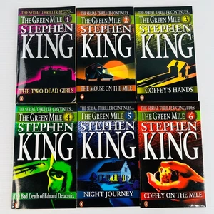 Complete 1-6 The Green Mile Book Lot Stephen King 1996 Vintage Small Paperback - Picture 1 of 14