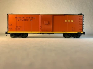 ATLAS BIG 'O' GAUGE 3-RAIL #6487-1, ROSCOE SNYDER & PACIFIC BOX CAR #31, NIB - Picture 1 of 11