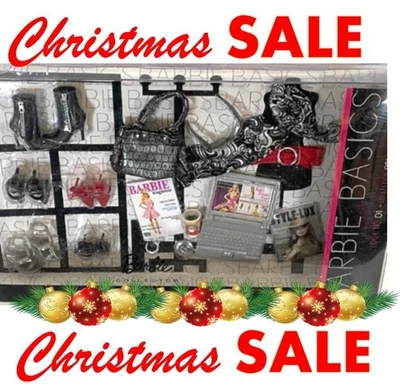 Barbie Basics Look 01-001 paquete de accesorios etiqueta negra 2009 en caja original y como nuevo Foto 1 de 4