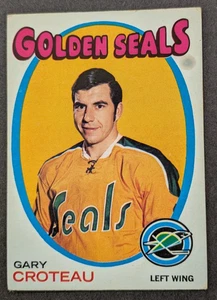 1971-72 Topps Hockey Card #17 - Gary Croteau - California Golden Seals - Picture 1 of 2