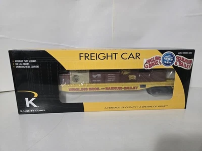 K Line O-O27 Gauge Ringling Bros. Flatcar With Crates New Sweet - Image 1 of 2