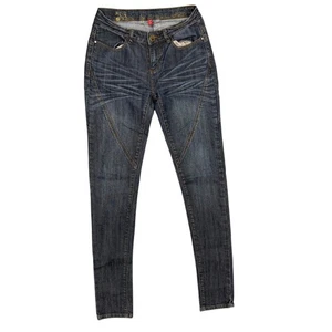 Vintage Y2K Apple Bottom Jeans Embroidered Denim Blue Low Rise Stretch 28x34 - Bild 1 von 9