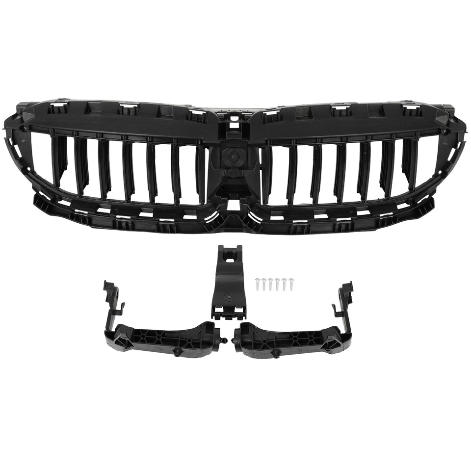 Front Upper Radiator Grille Active Shutter W/Motor For 19-22 BMW G20 G21 330i Foto 1 de 4