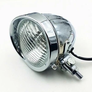 Universal Motorcycle High /Low Beam Headlight 12V Head Lamp For Harley Kawasaki - Picture 1 of 6