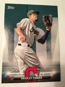 2018 Topps Salute 5x7 Jumbo Bradley Zimmer Indians TS57 01/49 - Picture 1 of 1