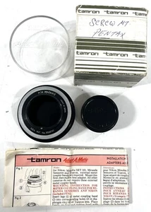 Adaptador de montaje a tornillo Tamron Adaptamatic para Pentax II con estuche, instrucciones, caja - Imagen 1 de 7