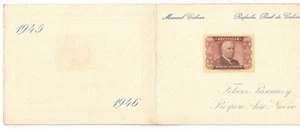 ESPAÑA. TARJETA DOBLE CON VIÑETA Y FELICITACIÓN NAVIDEÑA - Picture 1 of 2