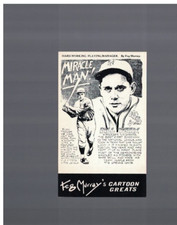 Bill Terry New York Giants 1975 Feg Murray Oversize Cartoon Card