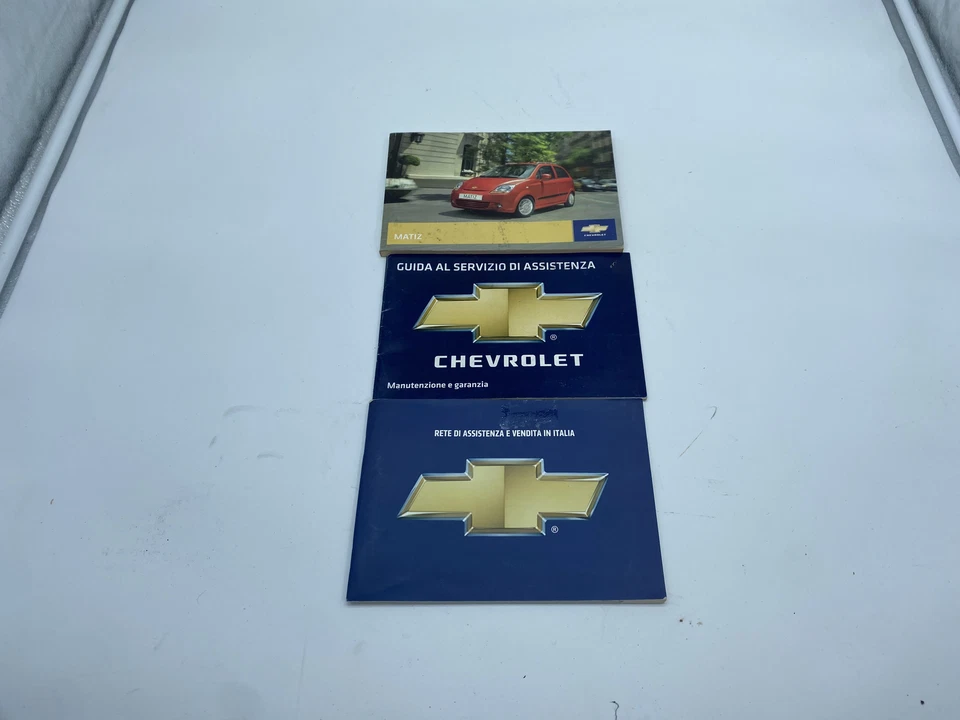 LIBRETTO USO E MANUTENZIONE CHEVROLET MATIZ 2008  ITALIANO ORIGINALE - Immagine 1 di 4