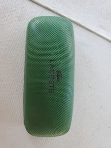 LACOSTE Hard Shell Sunglass/Eyeglass 6” Case GREEN. - Picture 1 of 7