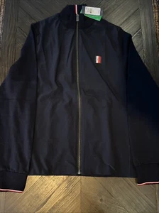 Tommy Hilfiger maglione uomo giacca full zip seta davanti maglione maglia dietro piccolo - Foto 1 di 7