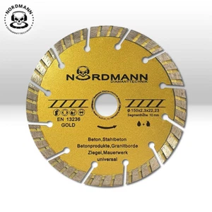NORDMANN GOLD 150 mm diamond cutting disc for BAIER diamond milling slot milling - Picture 1 of 1