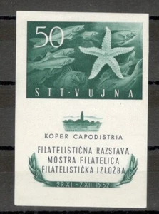 YUGOSLAVIA, ITALY, Trieste Zone B VUJA-Bl. PHILATELISTIC EXHIBITION IN KOPR-1952 - Picture 1 of 2