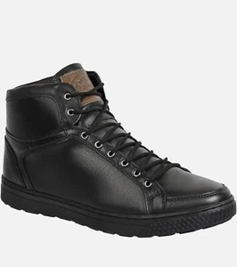 Sandro Moscoloni Men's Wisconsin High-Top Sneaker Shoes, Black, Size 11.5 D - Picture 1 of 12