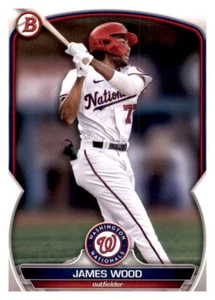 2023 Bowman James Wood Rookie RC Insert Set Break Prospect Nationals #129 - Picture 1 of 2