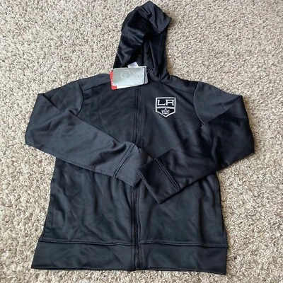 Moletom com capuz NHL Apparel LA Kings Youth Boys zíper completo preto M $75 - Imagem 1 de 4