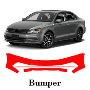 Front bumper PreCut PPF Paint Protection Film For Volkswagen Golf R 2022-2025 - Picture 1 of 7