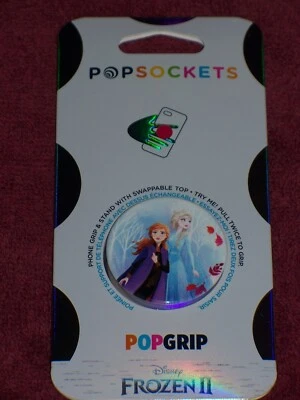 Popsockets Popgrip Disney Frozen Anna Elsa sisters phone grip stand swap tops - Image 1 of 2