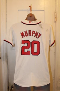 MAJESTIC Cool Base Washington Nationals Daniel Murphy #20 Jersey Youth Large - Picture 1 of 6