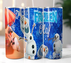 Olaf 20oz Stainless Steel Insulated Cup Mug Lid Straw - Picture 1 of 4