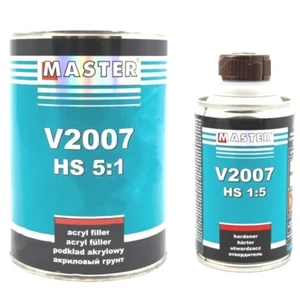 1L HS V2007 5:1 negro 2K relleno acrílico trotón imprimación relleno endurecedor - Imagen 1 de 4