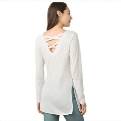 Túnica Prana Esme Gris Rayas Tirantes Manga Larga Cuello Barco Mujer Grande Foto 1 de 4