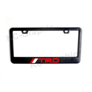 Toyota TRD Camry Premium Black Stainless Steel License Frame For All Series -Red - Bild 1 von 1
