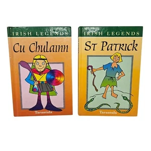 Irish Legends Cu Chulainn & St Patrick By Tarantula Books 1997 HC 2 book Lot - Bild 1 von 12