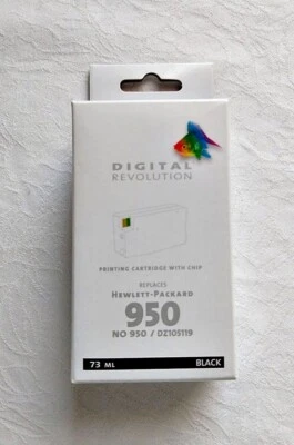 HP Druckerpatrone 950 XL Tinte 73ml Kompatibel - Digital Revolution - SCHWARZ  - Bild 1 von 3