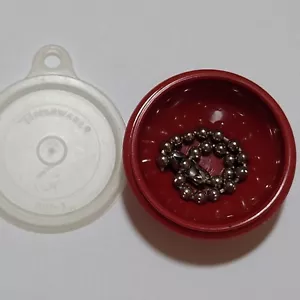 Vintage Tupperware Red Mini Wonderlier Bowl Keychain 1306-9 - Picture 1 of 5