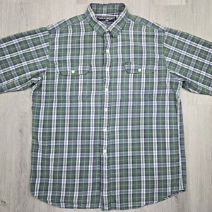 Vintage Ralph Lauren Polo Sport Sportsman Shirt Large Long Sleeve Flannel Green  - Picture 1 of 10