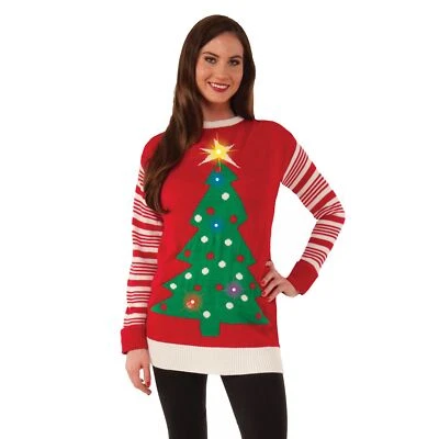 Forum Novelties Adult Tis The Season Light-Up Ugly Christmas Sweater - Image 1 of 2